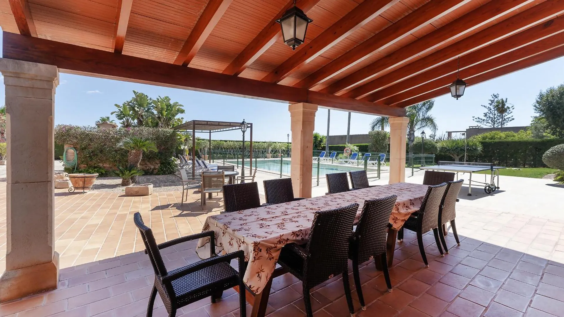 Alpesi faház Villa Para 10 Personas Con Bbq, Piscina Y Terraza S'Horta Spanyolország